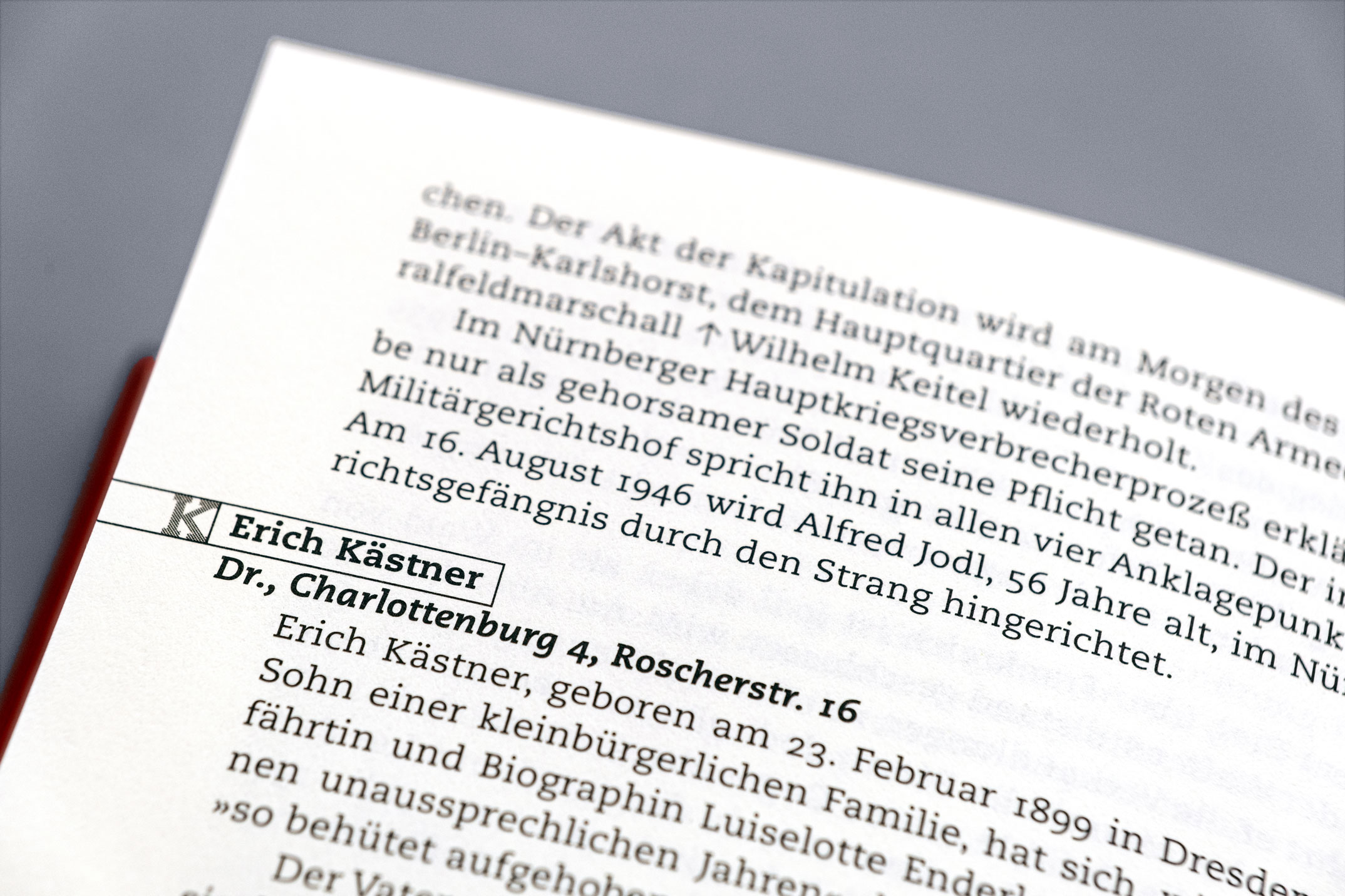 Typografie der Innenseiten des Buches, Hartmut Jäckel »Menschen in Berlin«