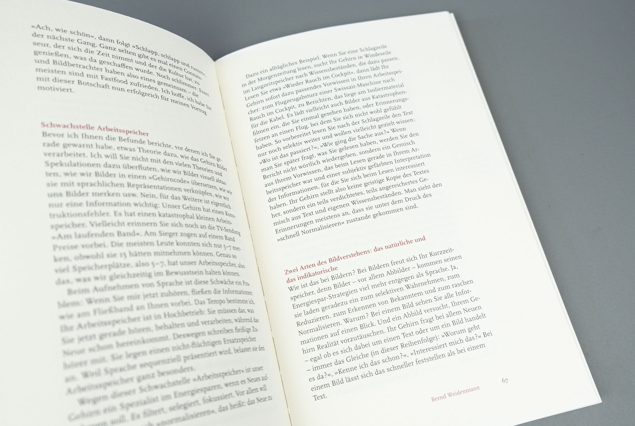 Buchgestaltung, Hierarchien in der Typografie, Symposium »Lesen Erkennen«, Typografische Gesellschaft München