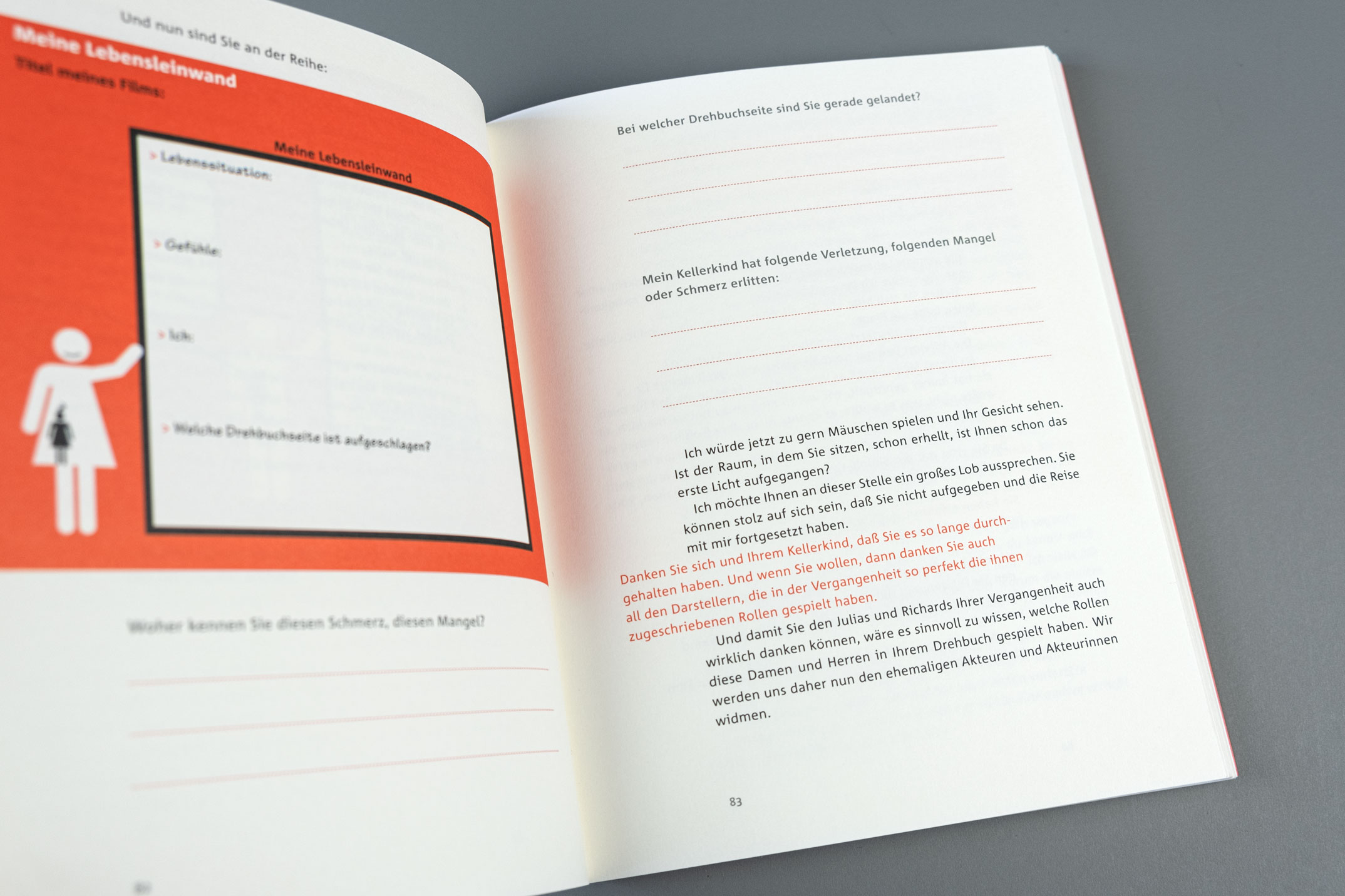Buchgestaltung, Illustration und didaktische Typografie auf einer Doppelseite, Simply-Love-Strategie, Katja Sundermeier, Piper Verlag