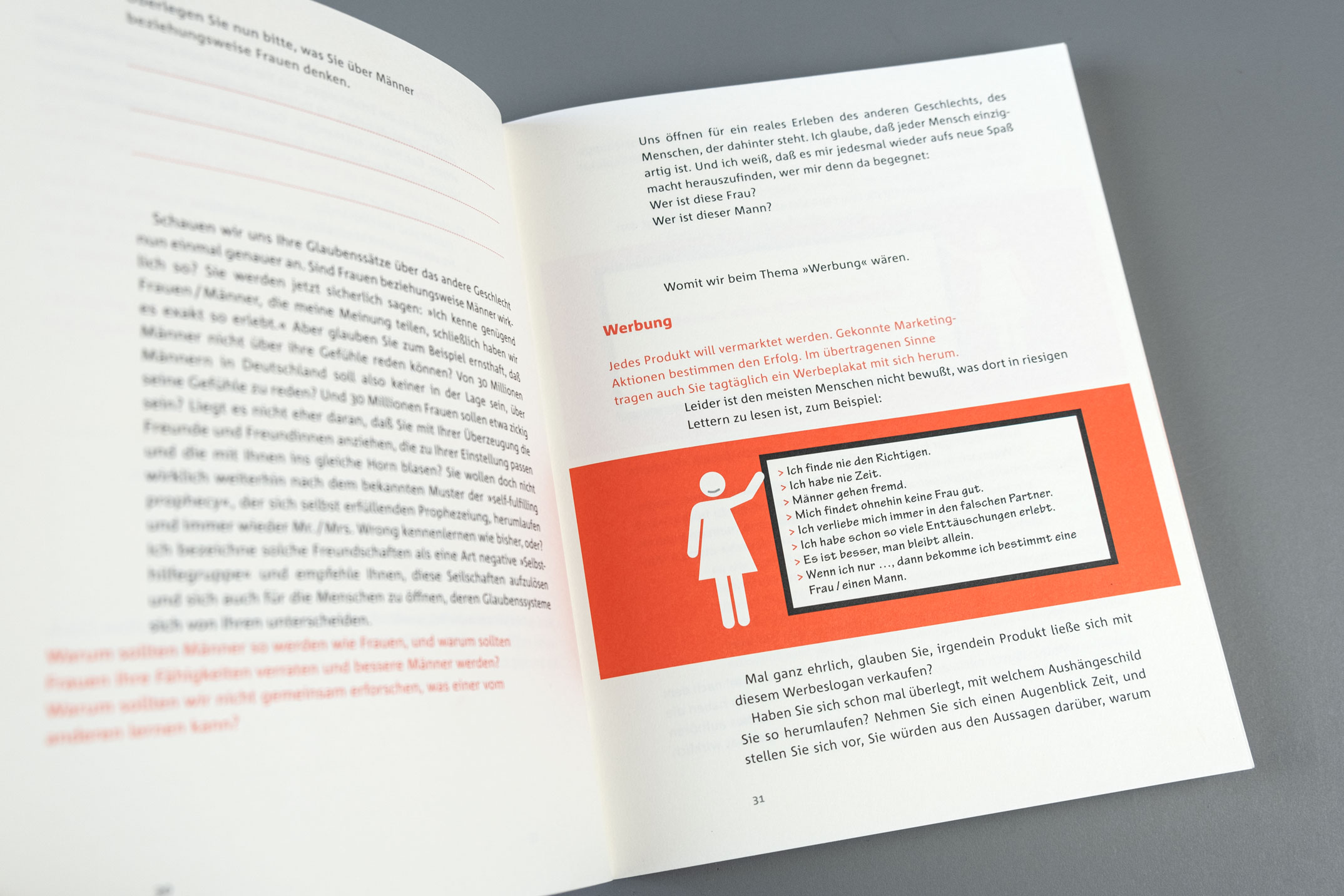 Buchgestaltung, Illustration und Typografie auf einer Doppelseite – Simply-Love-Strategie, Katja Sundermeier, Piper Verlag