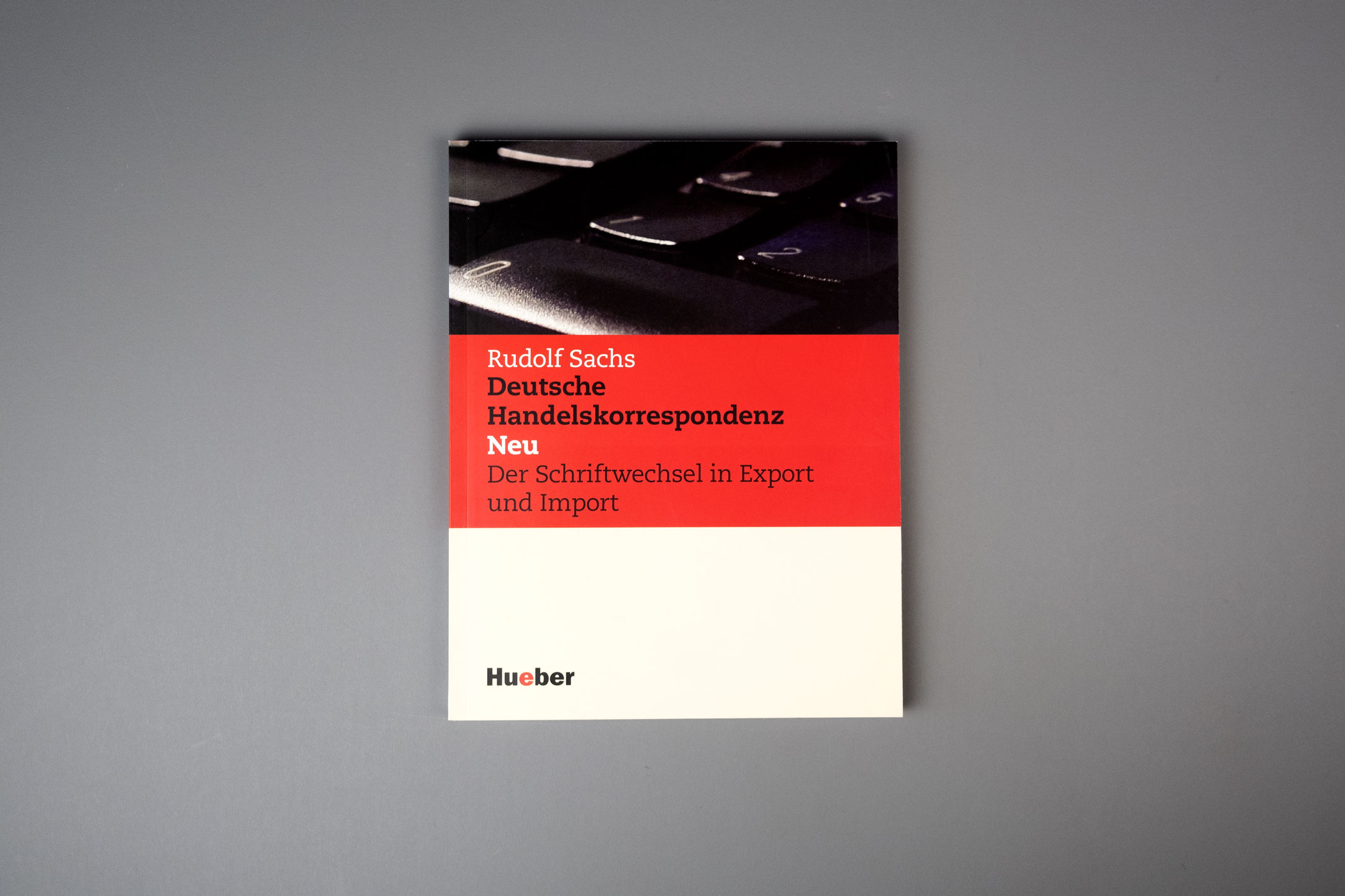 Buchumschlag, Lehrwerk deutsche Handelskorrespondenz, Hueber Verlag