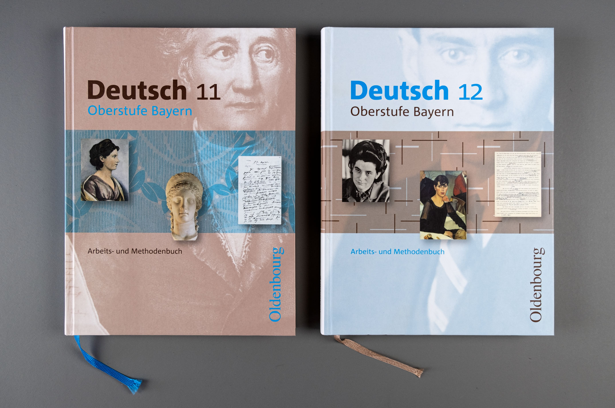 Buchumschläge, Lehrwerke Deutsch 11 und 12, Oldenbourg Verlag