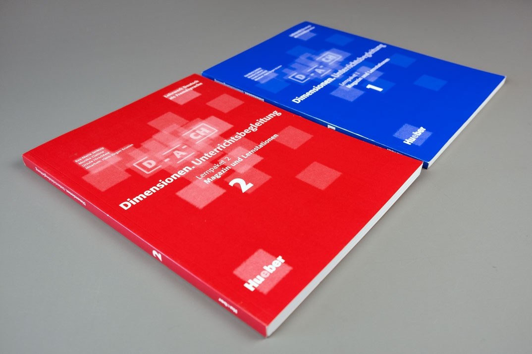 Buchumschlag Dimensionen, Unterrichtsbegleitung, Lehrwerk Dimensionen, Hueber Verlag