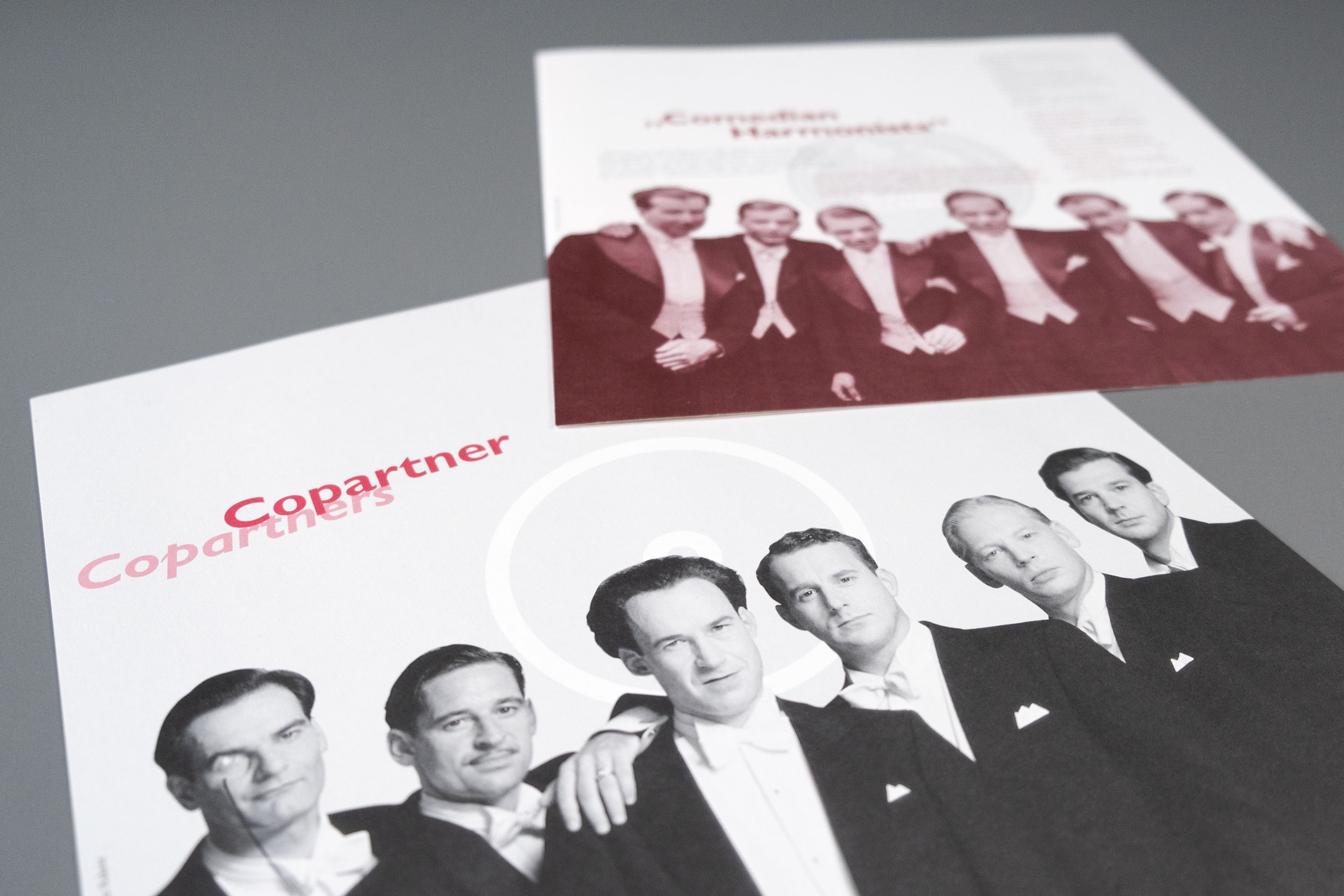 Konzeption und Gestaltung der Projektpräsentation, Comedian Harmonists, Copartner, Perathon Film, München