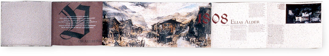 Projektpräsentation, Buch, Leporello, Schlafes Bruder, Perathon Film, München