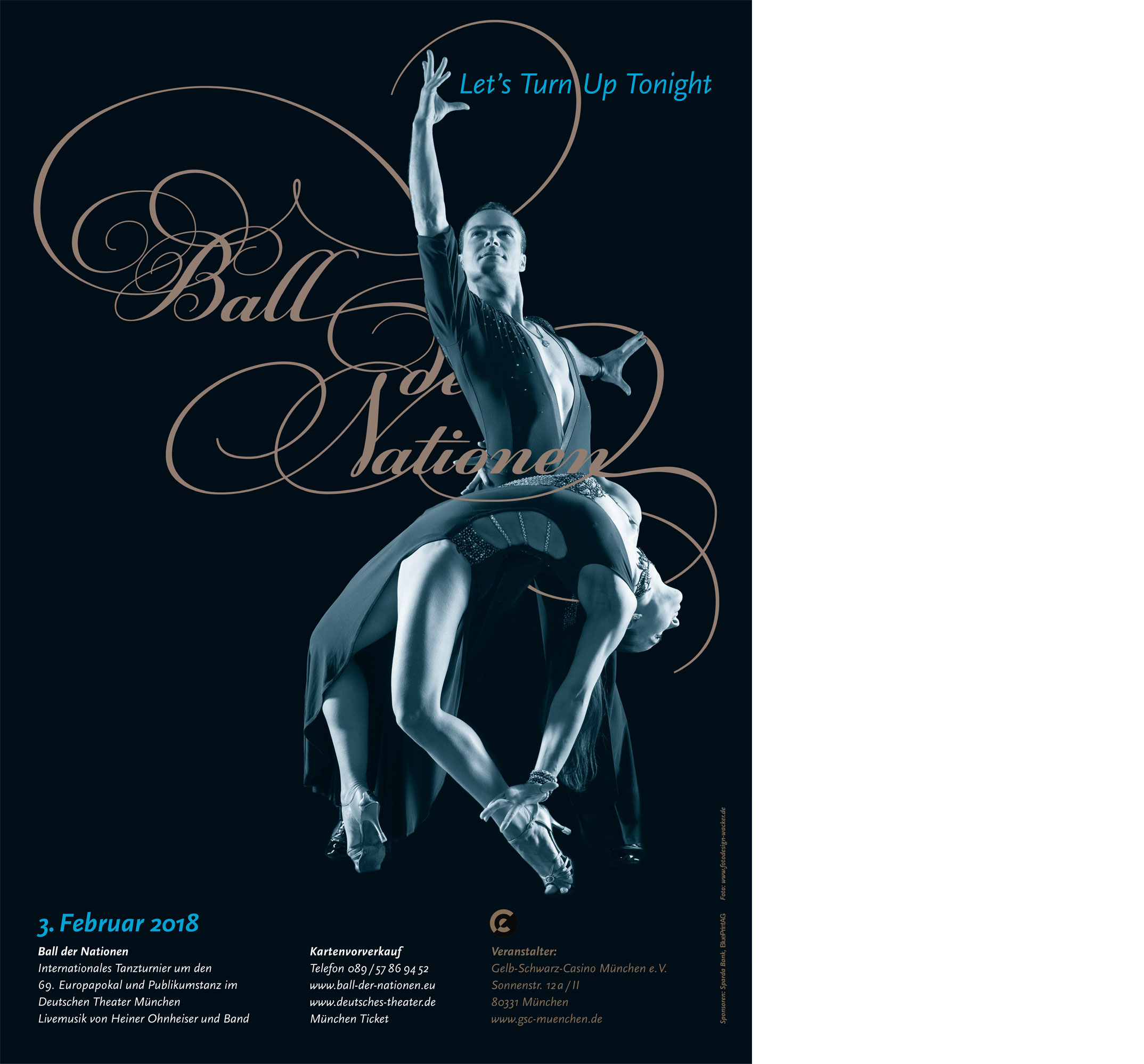 Plakat 2018 – Corporate Design »Ball der Nationen«