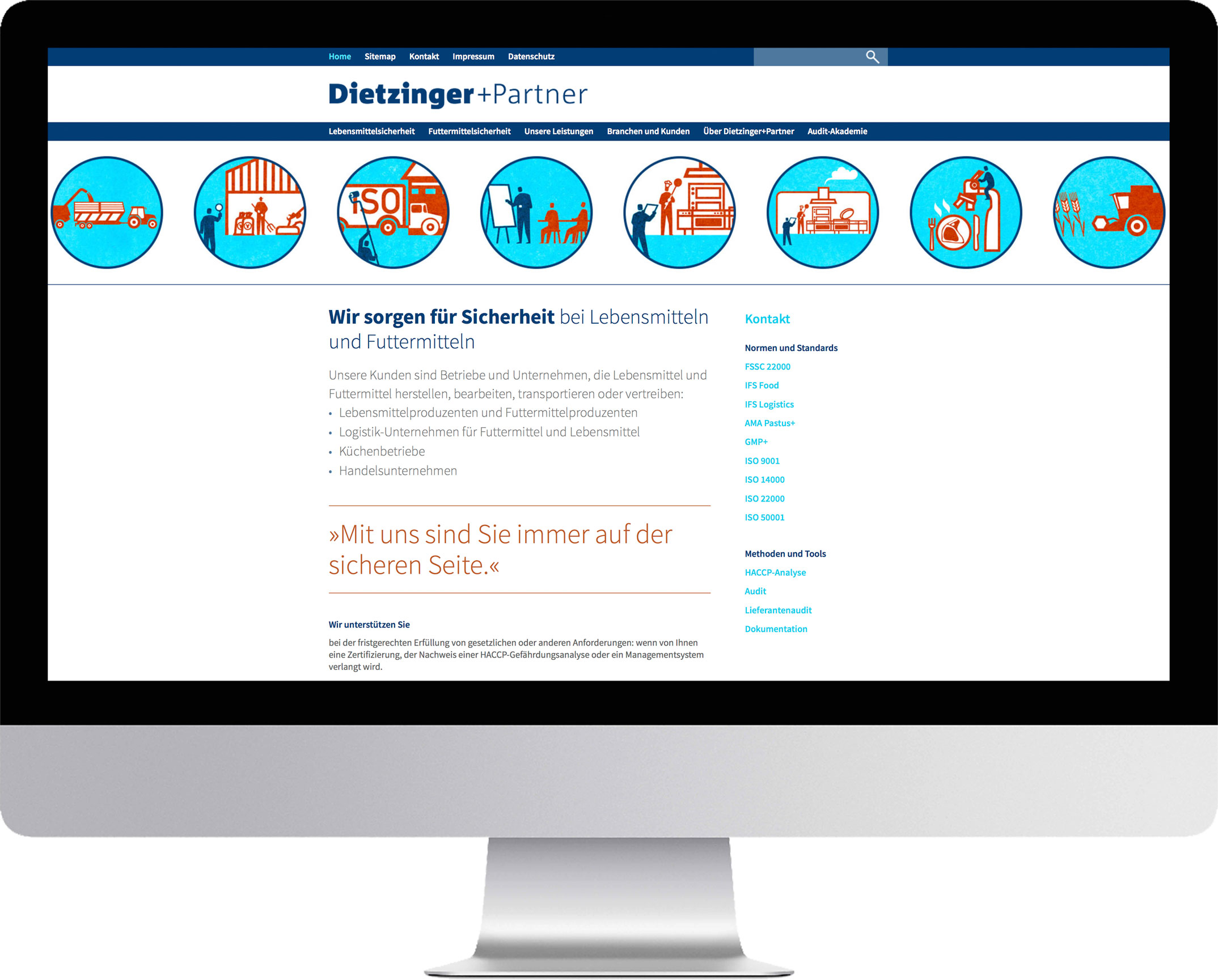 Webdesign – Corporate Design Dietzinger+Partner
