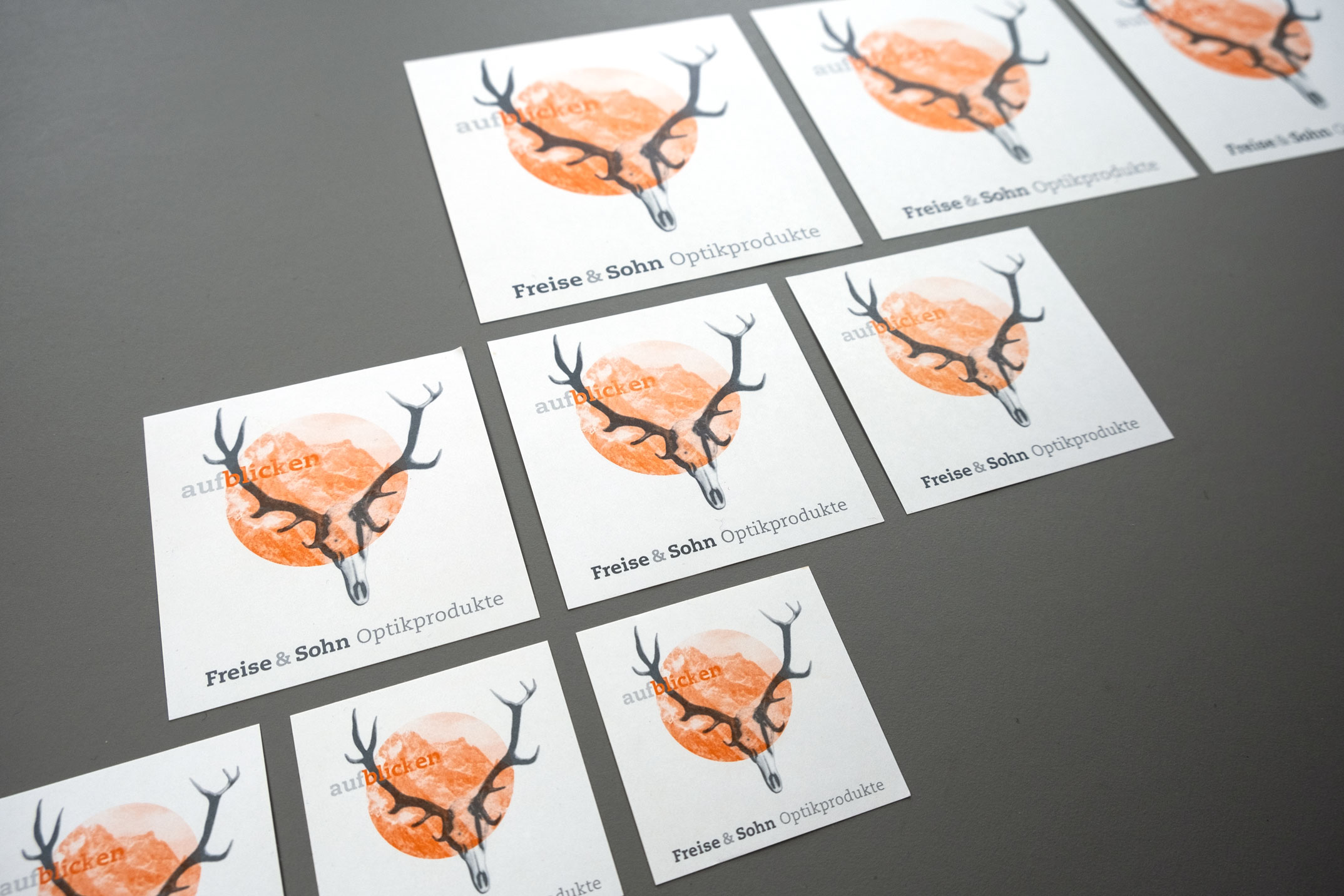 Aufkleber – Corporate Design Freise & Sohn Optikprodukte