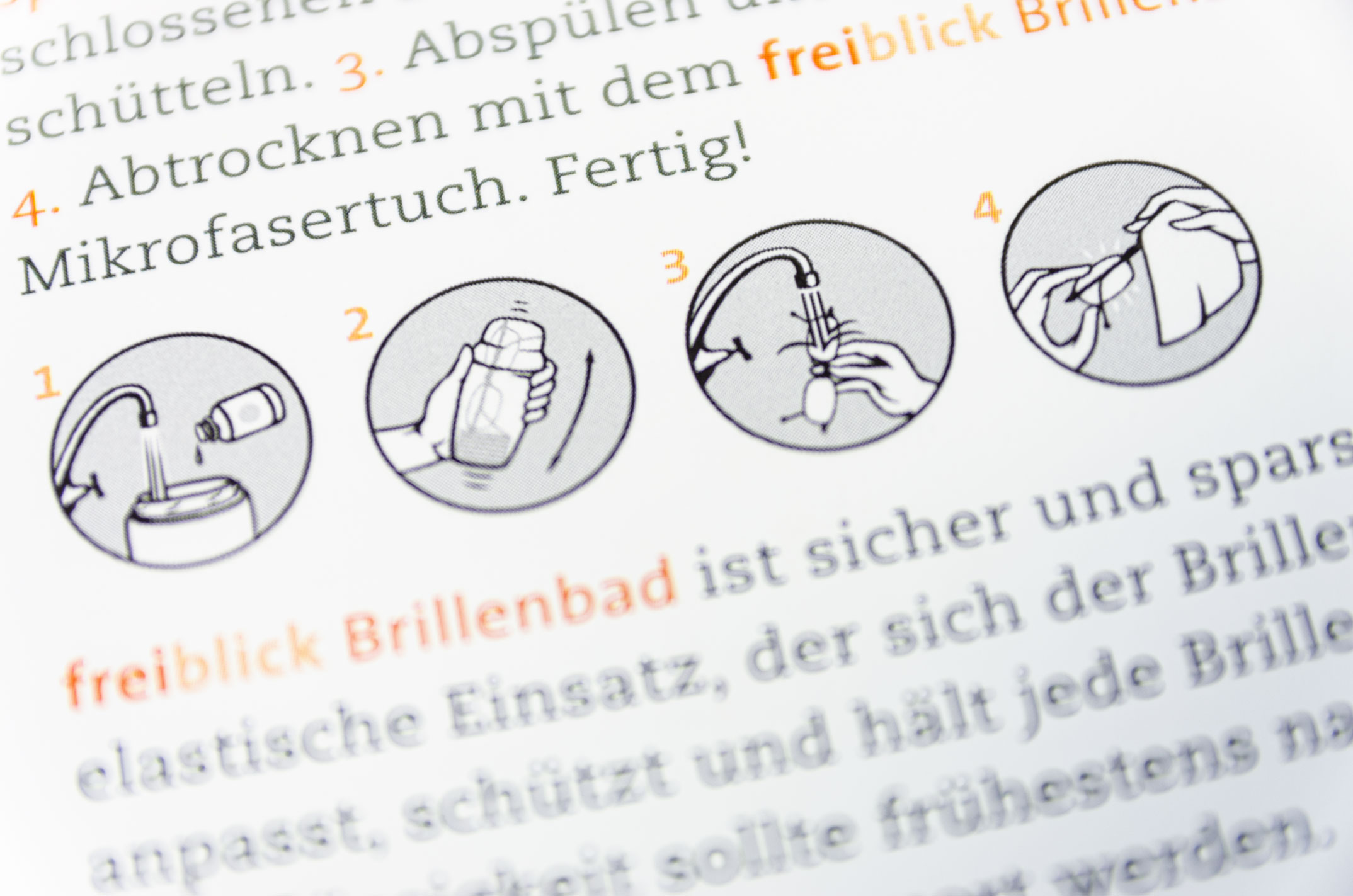 »freiblick« Produktkatalog Typografie – Corporate Design Freise & Sohn Optikprodukte