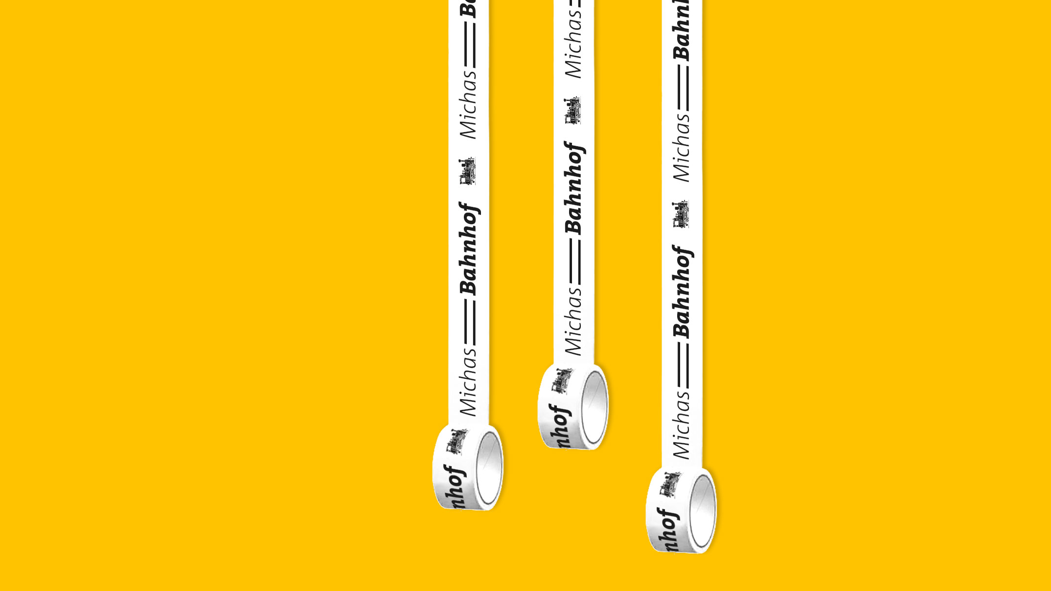 Klebeband – Corporate Design und Webshop Michas Bahnhof