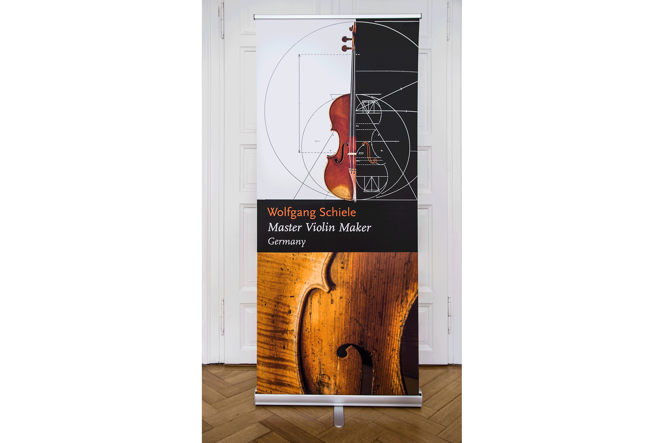 Rollup – Corporate Design Wolfgang Schiele Geigenbaumeister