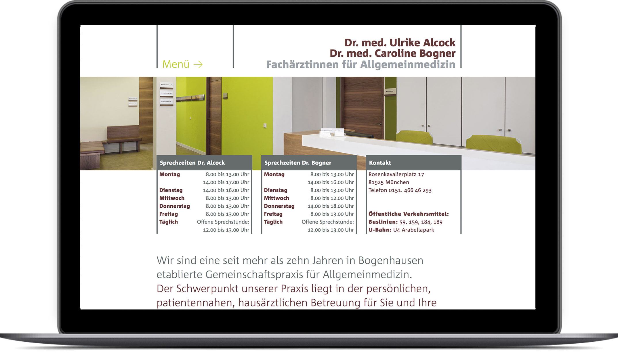 Startseite – Corporate Website Dres. med. Alcock und Bogner Allgemeinmedizin München